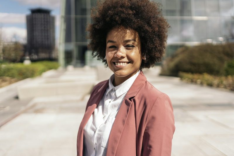 Afro Business Woman Portrait